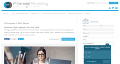 Desktop Screenshot of millennialmarketing.com