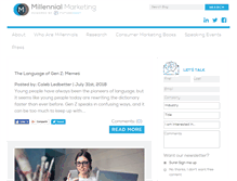 Tablet Screenshot of millennialmarketing.com